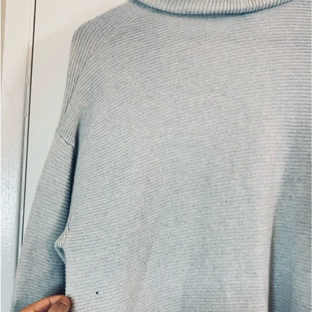 Eileen Fisher Light Gray Ribbed 100% Cashmere Long sleeve Shawl Open Cardigan L - Picture 15 of 16